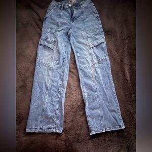SO Denim Carpenter Pants in Light Blue